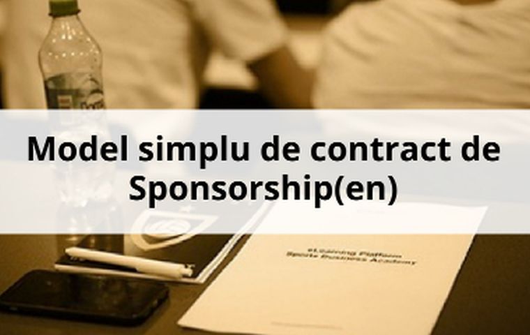 Model simplu de contract de Sponsorship(en)