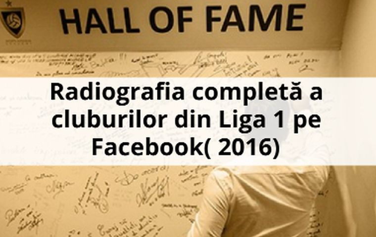 Radiografia completă a cluburilor din Liga 1 pe Facebook( 2016)	