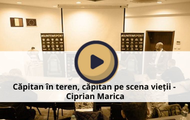 Căpitan în teren, căpitan pe scena vieții - Ciprian Marica